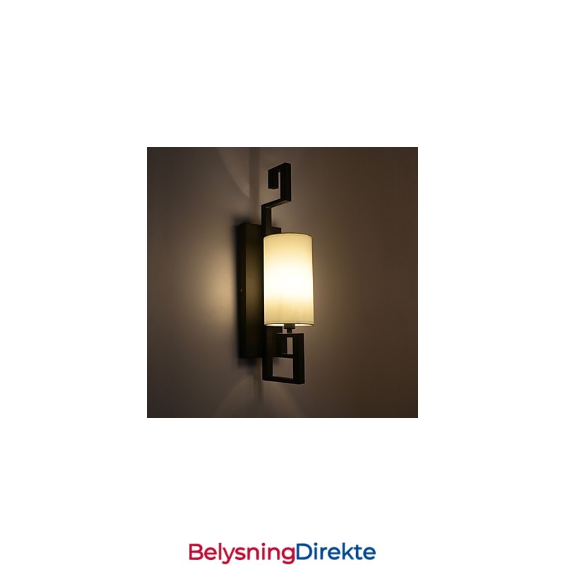 Moderne Amerikansk Stil Antikk Lampe Stue Soverom Hotellrom Hvit Stoffvegglampe