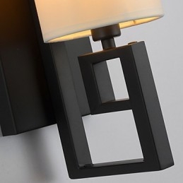 Moderne Amerikansk Stil Antikk Lampe Stue Soverom Hotellrom Hvit Stoffvegglampe