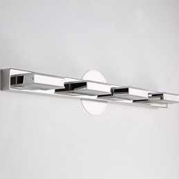 Firkantet Speillampe I Rustfritt Stål Og Akryl