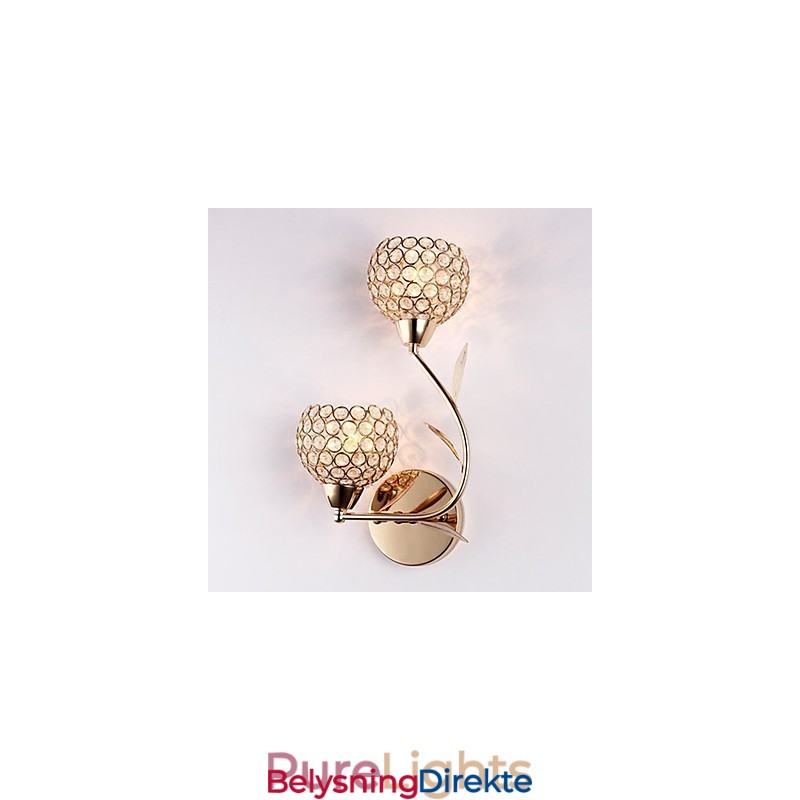 Vegglampe Leselamper Krystall Ministil Moderne Samtids Metall