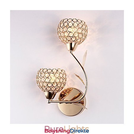 Vegglampe Leselamper Krystall Ministil Moderne Samtids Metall