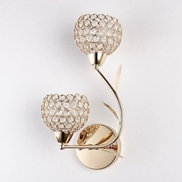 Vegglampe Leselamper Krystall Ministil Moderne Samtids Metall