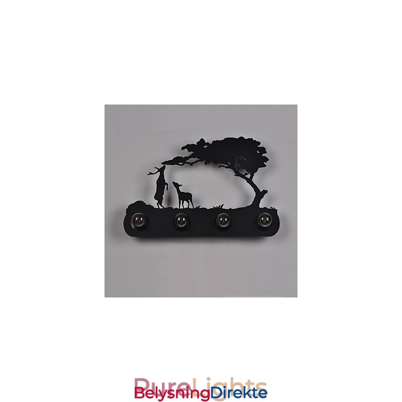 4 Lys I Amerikansk Landsby, Pastoral Loftsstil, Jernvegglampe I Retrostil Til Soveromsgang