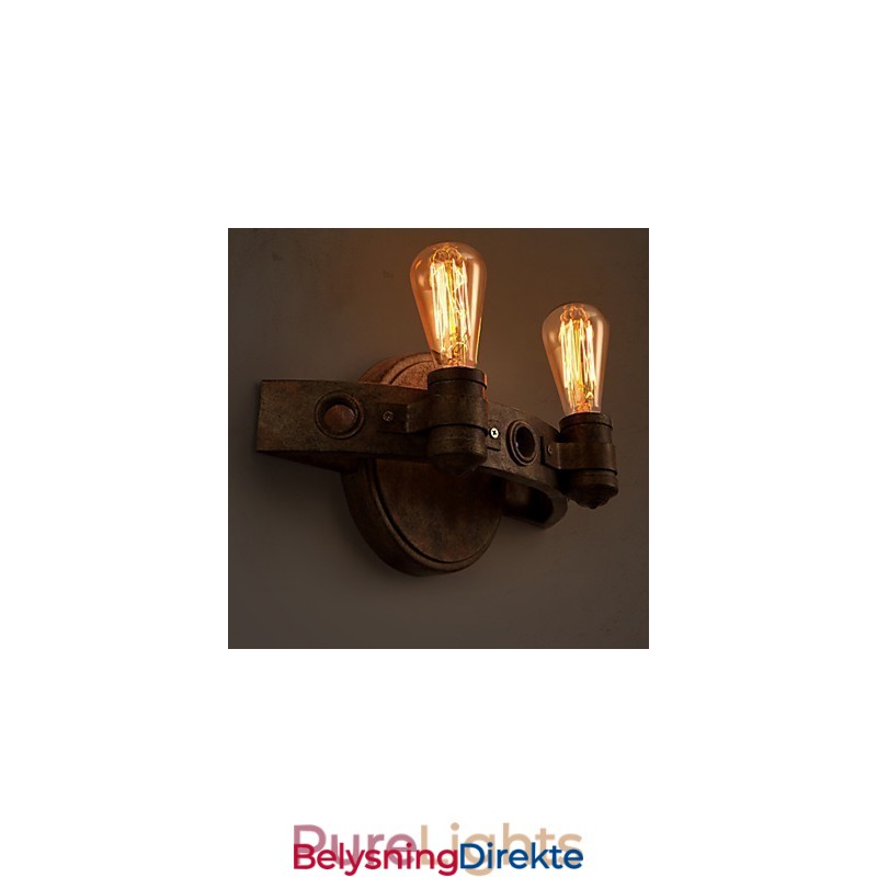 Amerikansk Kreativ Restaurering Av Gamle Metoder Smijern Fullmåne Macheter Vegglampe Lys