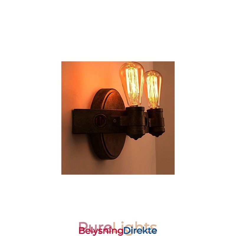 Amerikansk Kreativ Restaurering Av Gamle Metoder Smijern Fullmåne Macheter Vegglampe Lys