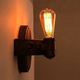 Amerikansk Kreativ Restaurering Av Gamle Metoder Smijern Fullmåne Macheter Vegglampe Lys