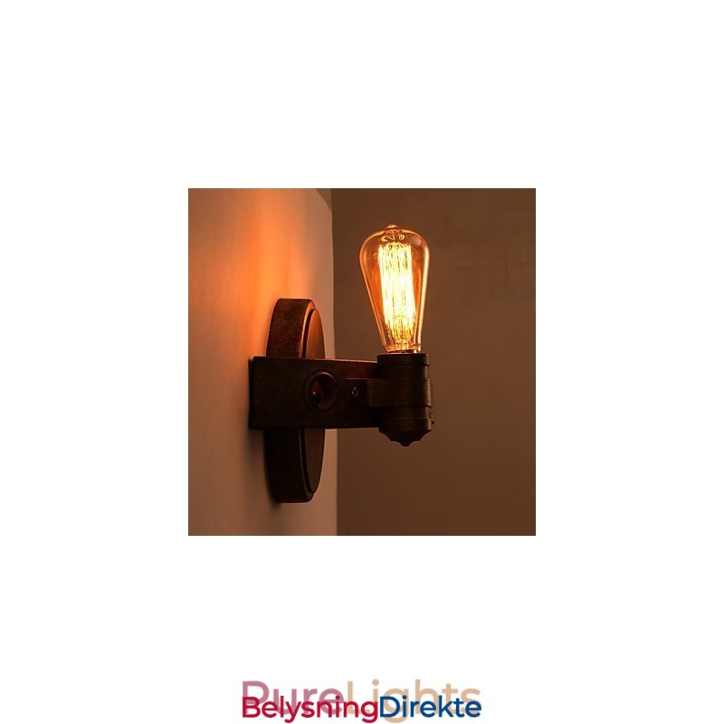 Amerikansk Kreativ Restaurering Av Gamle Metoder Smijern Fullmåne Macheter Vegglampe Lys