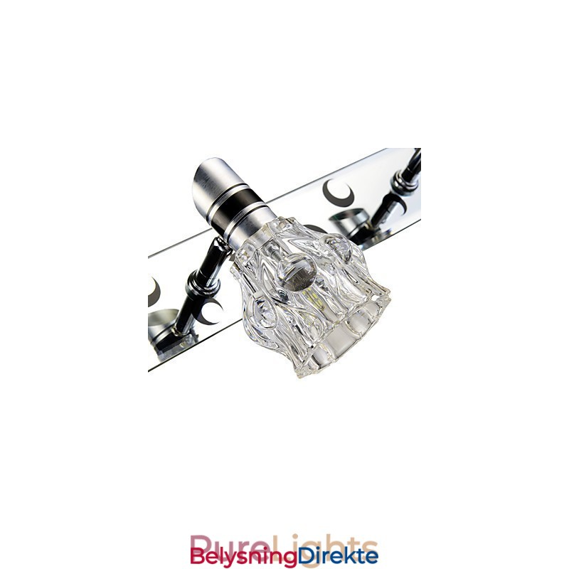 Ny Ankommet Vegglampe I Ensfarget Hvit For Speilfront, Metallplate, Baderomsvegglampe