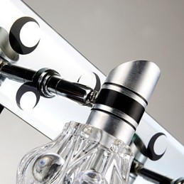 Ny Ankommet Vegglampe I Ensfarget Hvit For Speilfront, Metallplate, Baderomsvegglampe