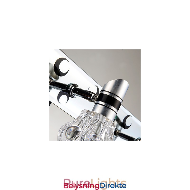 Ny Ankommet Vegglampe I Ensfarget Hvit For Speilfront, Metallplate, Baderomsvegglampe