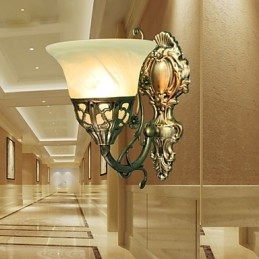 Europeiske Vegglamper Metallmateriale Plating Bronse Belysning Med Nattbord Stue Front Speil Balkonglampe