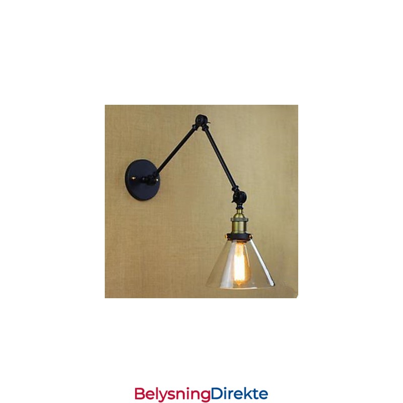 Dum Svart Restaurering Av Gamle Skikker Landlig Restaurant Kafé Dekorasjon Glass Vegglampe