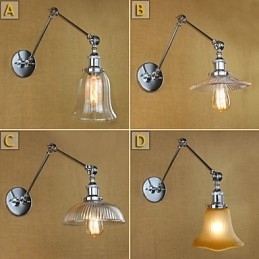 Vegglamper Baderomsbelysning Utendørs Vegglamper Lesevegglamper Moderne Samtids Glass