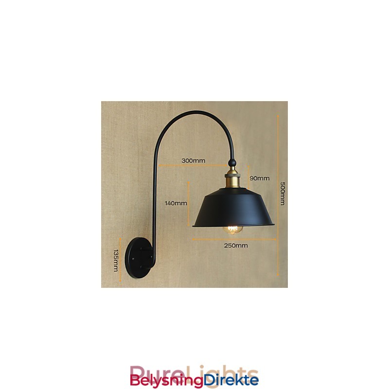 Amerikansk Landlig Loft Industriell Maskineri Lett Vind Retro Villa Nostalgisk Spisestue Jern Dekorativ Vegglampe