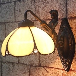 Europeisk Kontraktsfestet Landlig Kreativ Smijernsvegglampe