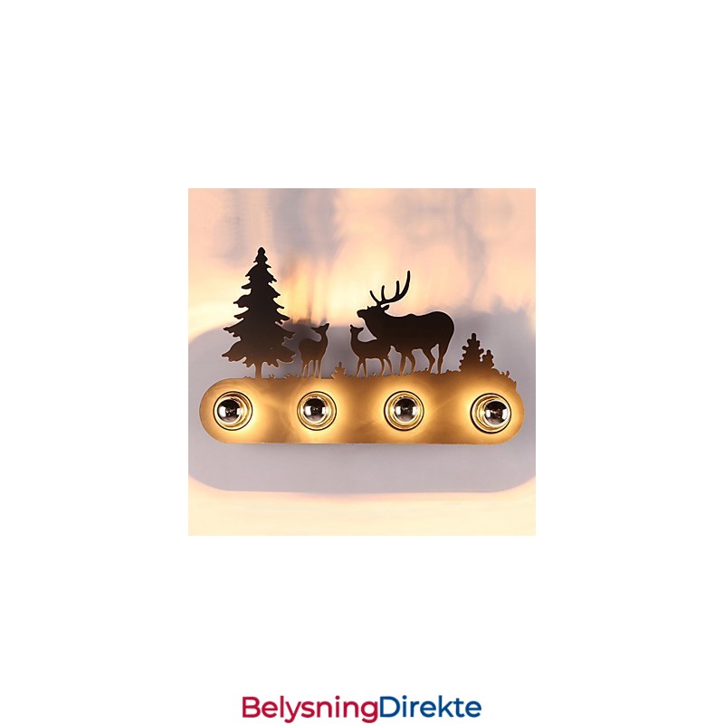 4 Lys I Amerikansk Landsby, Pastoral Loftsstil, Jernvegglampe I Retrostil Til Soveromsgang