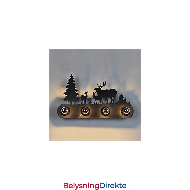 4 Lys I Amerikansk Landsby, Pastoral Loftsstil, Jernvegglampe I Retrostil Til Soveromsgang