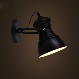 Art Deco Vegglampe Industriell Jernskilt Loft Vegglampe
