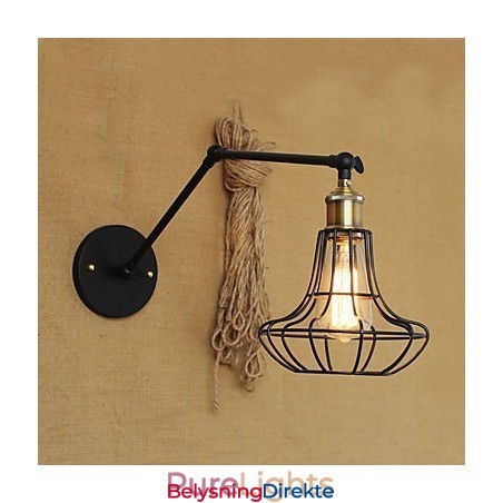 Vegglampetter Svinglamper Lesevegglamper Ministil Rustikk Lodge Metall