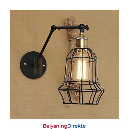 Vegglampetter Svinglamper Lesevegglamper Ministil Rustikk Lodge Metall