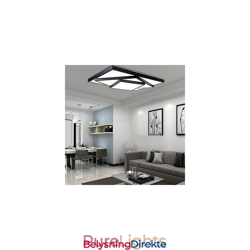 Firkantet, Innfelt Moderne, Samtidskunstnerisk Taklampe