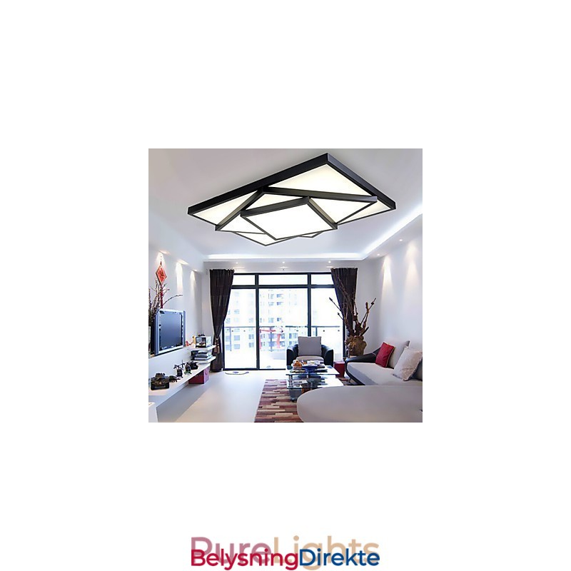 Firkantet, Innfelt Moderne, Samtidskunstnerisk Taklampe