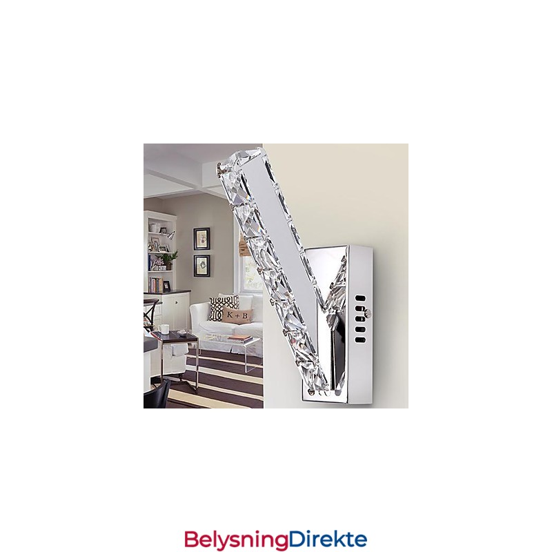 Krystall Vegglampe Moderne Samtids Metall