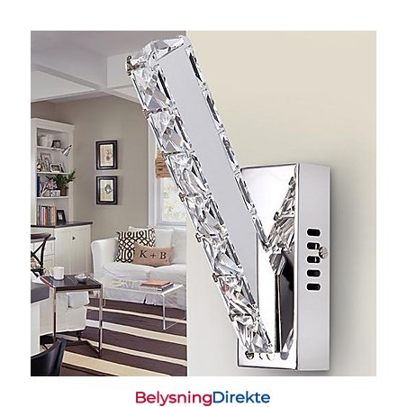 Krystall Vegglampe Moderne Samtids Metall