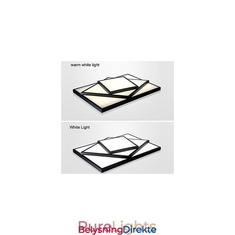 Firkantet, Innfelt Moderne, Samtidskunstnerisk Taklampe