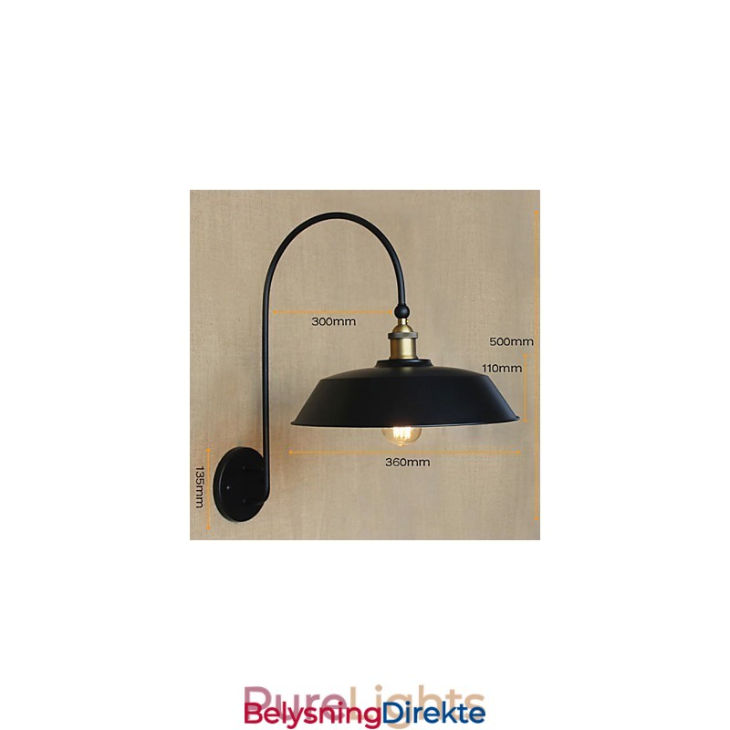 Kreativ Amerikansk Landlig Jern Retro Rund Industriell Stue Balkong Midtgang Trapper Romdekorasjonslampe