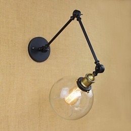 Den Lange Armen Av Glassveggen Jern Industriell Kreativ Teleskopisk Soverom Retro Nostalgisk Restaurant Sammenleggbar Midtgang