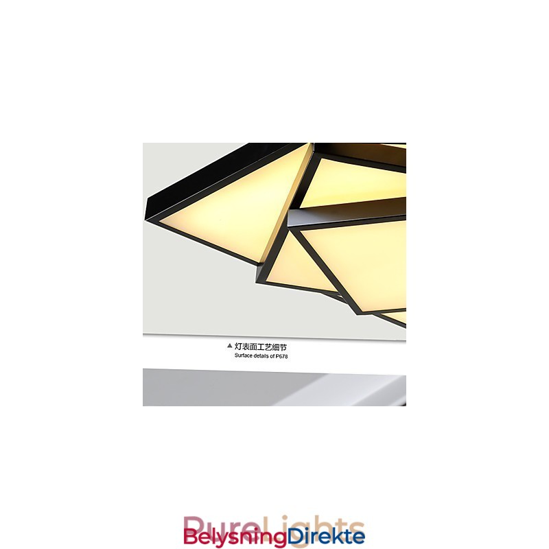 Firkantet, Innfelt Moderne, Samtidskunstnerisk Taklampe