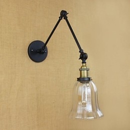 Den Lange Armen Av Glassveggen Jern Industriell Kreativ Teleskopisk Soverom Retro Nostalgisk Restaurant Sammenleggbar Midtgang