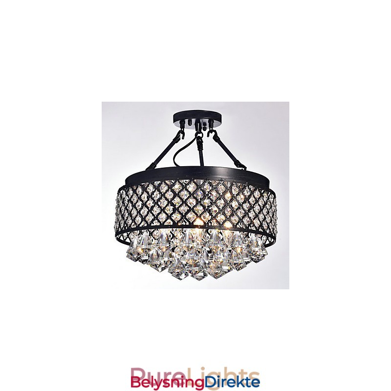 Tradisjonell Klassisk Krystallmaling I Metall, Innfelt Montering