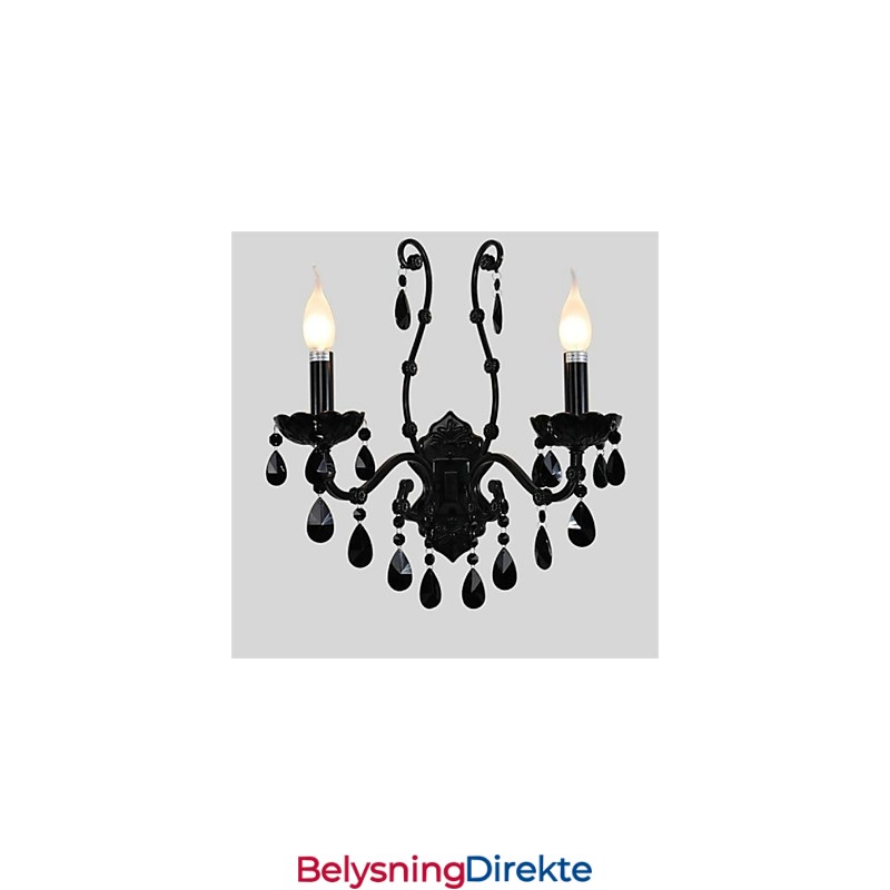 Krystall Mini Vegglampe Stearinlys Vegglamper Moderne Samtids Metall