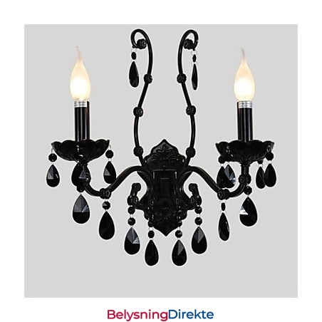 Krystall Mini Vegglampe Stearinlys Vegglamper Moderne Samtids Metall