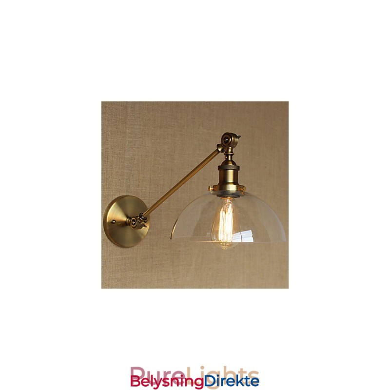 Jern, Glass, Bronse, Messing, Arm, Stil, Retro, Kreativ, Amerikansk, Landlig, Hall, Soverom, Vegglampe