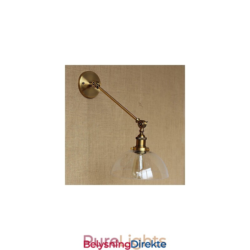 Jern, Glass, Bronse, Messing, Arm, Stil, Retro, Kreativ, Amerikansk, Landlig, Hall, Soverom, Vegglampe