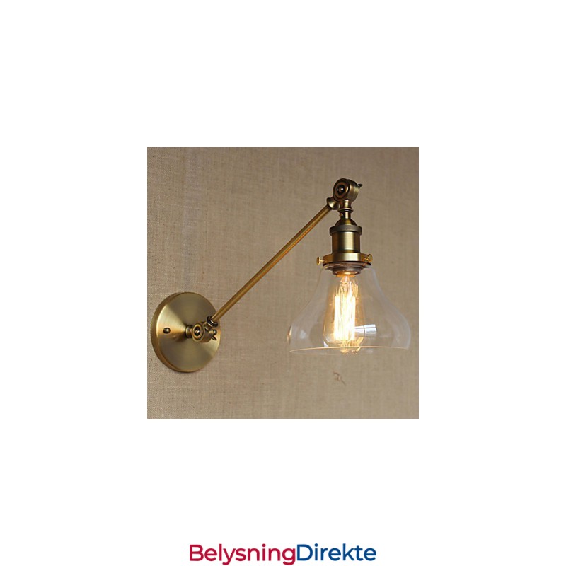 Jern, Glass, Bronse, Messing, Arm, Stil, Retro, Kreativ, Amerikansk, Landlig, Hall, Soverom, Vegglampe