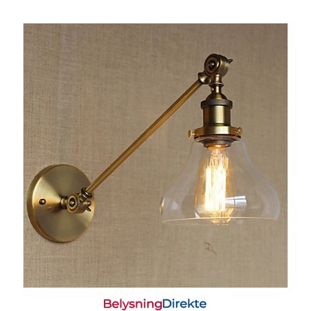 Jern, Glass, Bronse, Messing, Arm, Stil, Retro, Kreativ, Amerikansk, Landlig, Hall, Soverom, Vegglampe