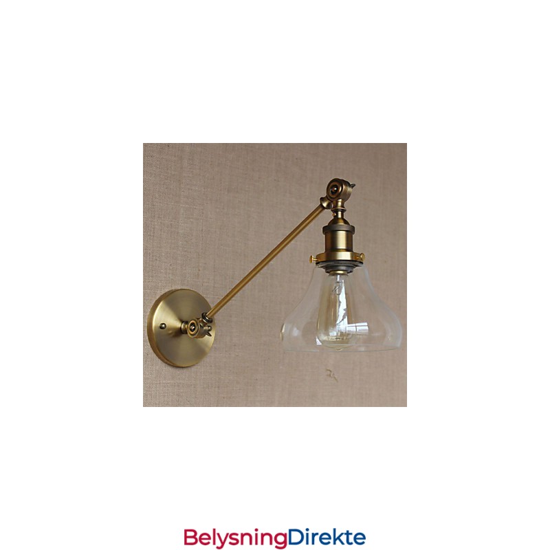 Jern, Glass, Bronse, Messing, Arm, Stil, Retro, Kreativ, Amerikansk, Landlig, Hall, Soverom, Vegglampe