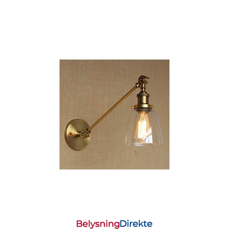 Jern, Glass, Bronse, Messing, Arm, Stil, Retro, Kreativ, Amerikansk, Landlig, Hall, Soverom, Vegglampe