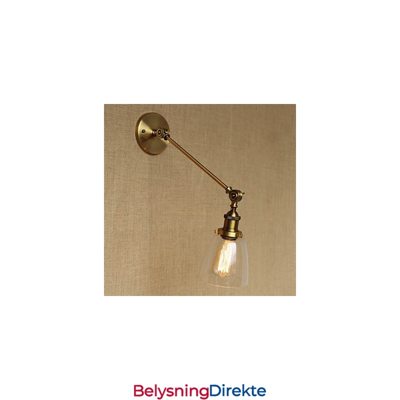 Jern, Glass, Bronse, Messing, Arm, Stil, Retro, Kreativ, Amerikansk, Landlig, Hall, Soverom, Vegglampe