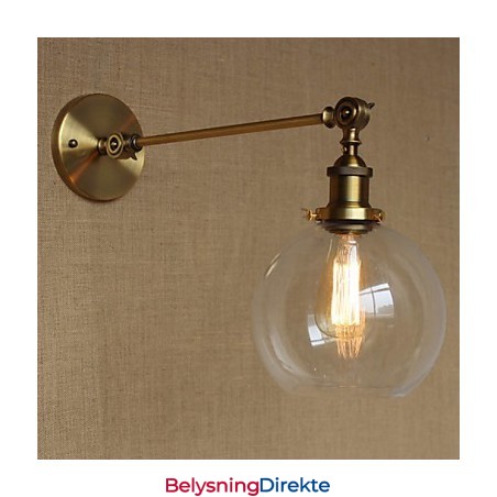 Jern, Glass, Bronse, Messing, Arm, Stil, Retro, Kreativ, Amerikansk, Landlig, Hall, Soverom, Vegglampe