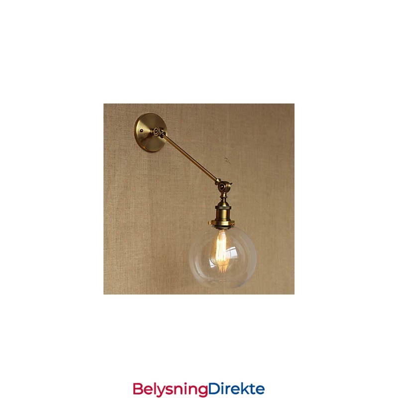 Jern, Glass, Bronse, Messing, Arm, Stil, Retro, Kreativ, Amerikansk, Landlig, Hall, Soverom, Vegglampe