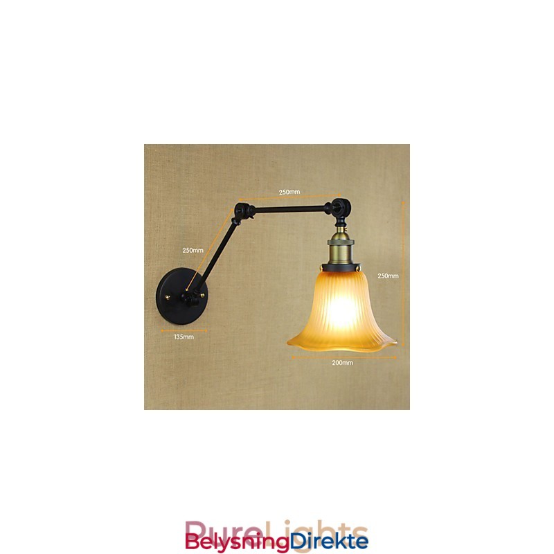 Vegglamper Baderomsbelysning Utendørs Vegglamper Lesevegglamper Rustikk Hytte Metall