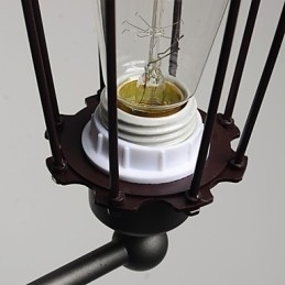 Loft Amerikansk Landlig Jernkunst Antikk Vegglampe Industri Lys