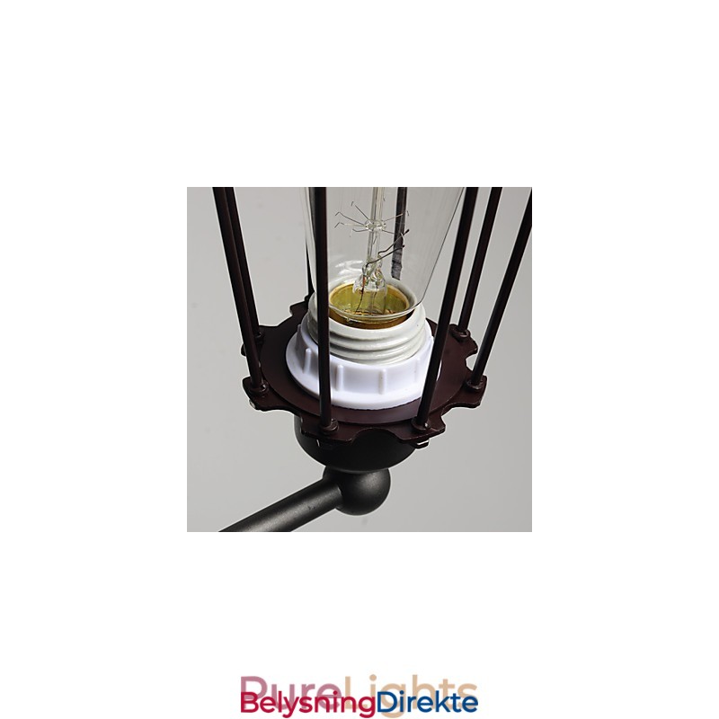 Loft Amerikansk Landlig Jernkunst Antikk Vegglampe Industri Lys