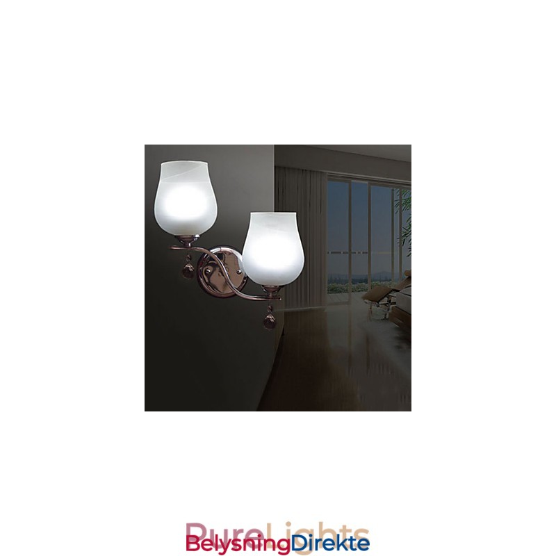 Krystall Vegglampe Moderne Samtids Metall