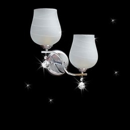 Krystall Vegglampe Moderne Samtids Metall